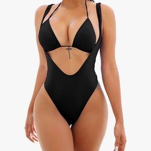 Elegant Black Women's Swimsuit